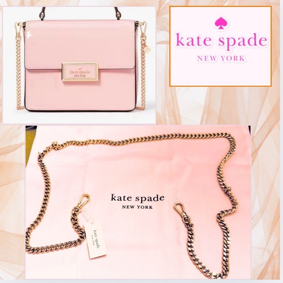 NWT,KATE SPADE,MAKE IT MINE CHAIN STRAP ROSE GOLD | WOMENS KATE SPADE, 43” Long! - Picture 1 of 6